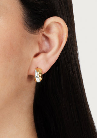 Farrier Triple  Huggie Hoop Earrings