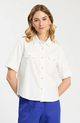 MG Gold Button Top Polo