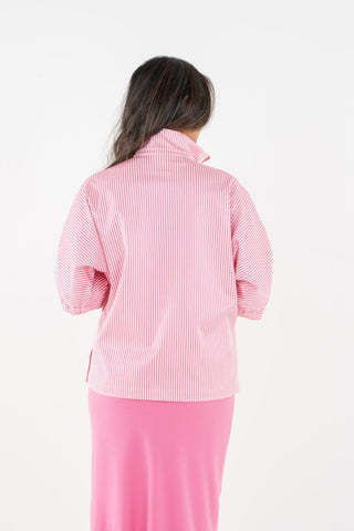 Bonny Top Pink Carnation Stripe