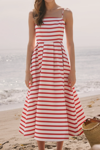 Striped Midi Dress
