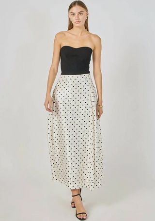 Polka Dot Maxi Skirt