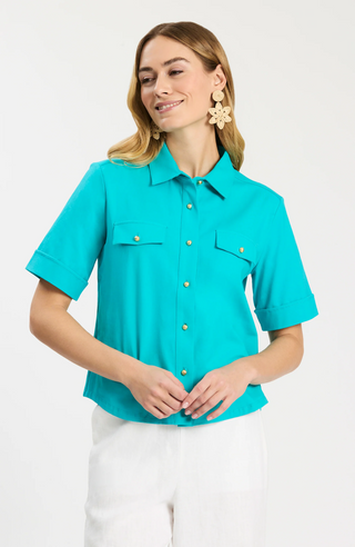 MG Gold Button Top Polo