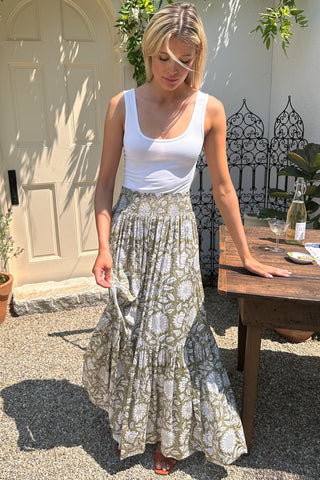 Shirred Skirt