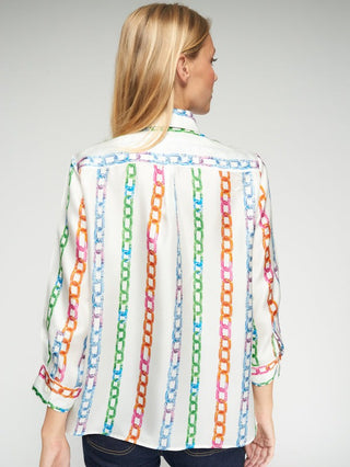 Multicolour Chains Print Shirt