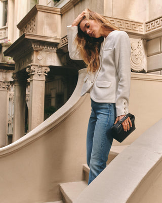 Lane Tweed Jacket Optic White