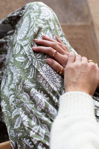 Shirred Skirt