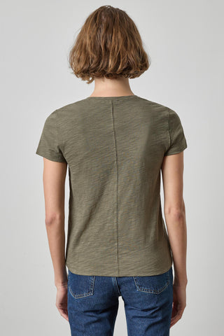 Short Sleeve Back Seam Crewneck
