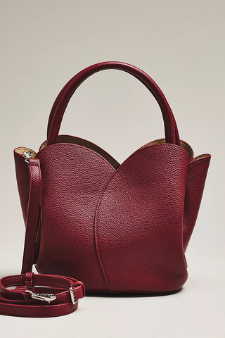 Tulip Burgundy Recycled Vegan Leather Bag