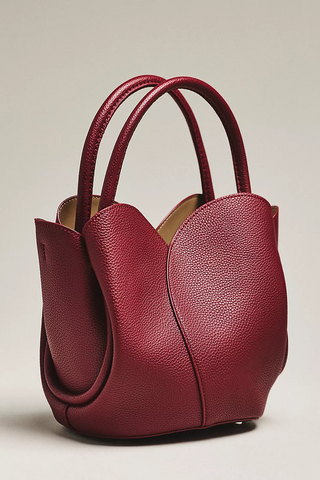 Tulip Burgundy Recycled Vegan Leather Bag