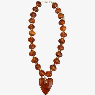 Athens Tortoise Beaded with Heart Charm